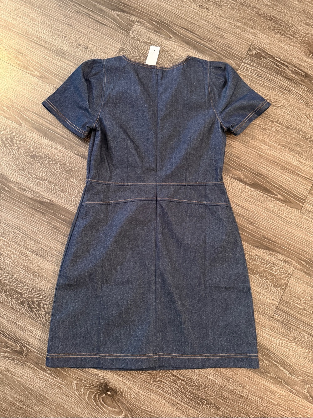 Ann Taylor Short Sleeve Denim Dress New - Picture 8 of 8